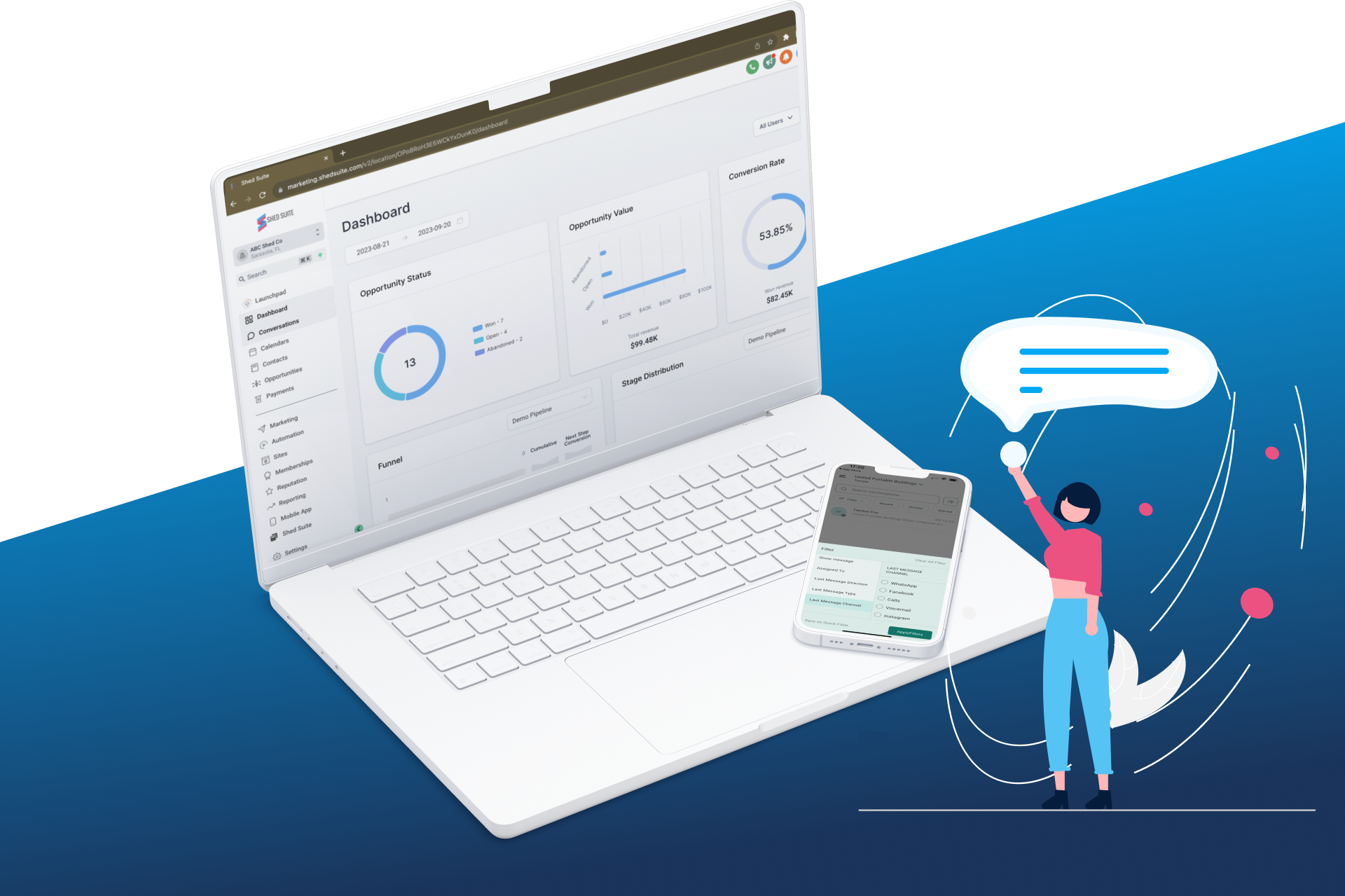 Shed suite crm all in one marketing platform